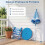 Children's Picnic Table Set with Adjustable Parasol, Blue 7