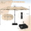 13 FT Double-Sided Patio Umbrella with LED Lights & Base 8