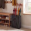 Black Metal Umbrella Holder Rack with Drip Tray 4