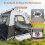 6-Person Instant Cabin Tent with Rainfly - Orange/Gray 2