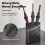 Black Metal Umbrella Holder Rack with Drip Tray 6
