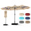 13 FT Double-Sided Patio Umbrella with LED Lights & Base 7