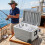 84 Quart Wheeled Ice Cooler, Gray, Foldable Handle 6