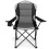 Folding Camping Chair, Black, High Backrest, Cup Holder 4