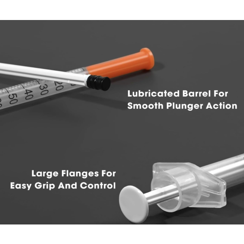 10 Pack 1ml 31G 8mm Syringes with Needles  Individually Wrapped, Single Use 2