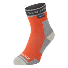 (L, Orange) Sealskinz Holverstone Waterproof Ankle Running Socks
