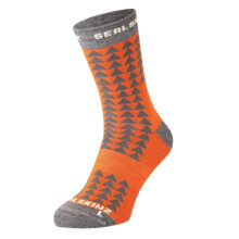 (L, Orange) Sealskinz Hilgay Merino Running Socks