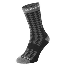 (L, Black) Sealskinz Hilgay Merino Running Socks