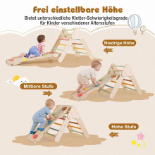 Montessori 3 az 1-ben fa mászókészlet kisgyermekeknek