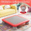 Minitrampolín infantil, 65 cm, antideslizante, rojo. 6