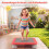 Minitrampolín infantil, 65 cm, antideslizante, rojo. 5