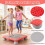 Minitrampolín infantil, 65 cm, antideslizante, rojo. 2