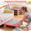 Minitrampolín infantil, 65 cm, antideslizante, rojo. 3
