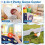 Jumbo 4-in-1 Connect Game Set with Ring Toss and Cup Holders 6