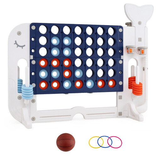 Jumbo 4-in-1 Connect Game Set with Ring Toss and Cup Holders 1