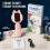 (Pink) Kids Digital Microscope, 2-Inch Screen, 4X Zoom, 8 LEDs 6