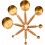 Gold Measuring Cups and Spoons Set, 8-Piece 1