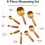 Gold Measuring Cups and Spoons Set, 8-Piece 2