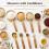 Gold Measuring Cups and Spoons Set, 8-Piece 5