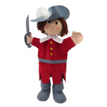 Puppet - MÚ - Red Musketeer Puppet - 34 cm - Fabric - For children