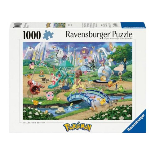 Ravensburger Puzzle 1000 pezzi - RAVENSBURGER - 12002033 - Pokémon - Eevee nel Parco - 3D 1