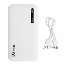 5G WiFi 6 Mobile Hotspot High Speed Support 16 Devices 6100mAh Portable WiFi Hotspot Router with SIM Card Slot for Phone Tablet