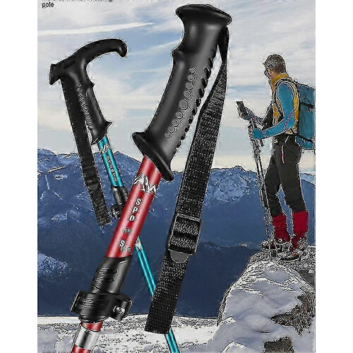 Senior trekking poles with quick lock system and collapsible design 2