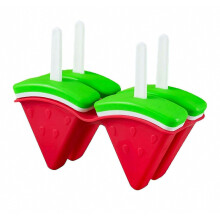 Watermelon Ice Pop Molds Silica Gel 4 Cells Creative Kitchen Restaurant Tools Silicone Watermelon Stick Mold