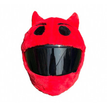 Cartoon Plush Animal Motorcycle Full Helmet Cover Funny Fabric Protection Soft