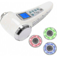 1 Mhz + 3 Mhz Beauty Ultrasound Devices For Body And Face Ultrasonic Devices Rejuvenation Skin Cleansing Anti Aging Acne(white)