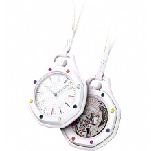 Quartz Glass Watch Pendant - Colorful Octagon Rearview Mirror Hanging Ornament