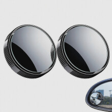 Car Side Mirror Auxiliary - Upgraded Strong Adhesion, 360 Adjustable, Wide Angle