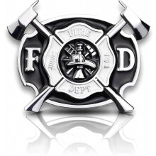 2026 Latest Model Firefighters Metal Car Sticker, Fire Department Decal, Firemen Emblem B