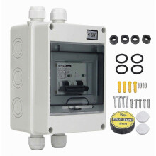 DC Miniature Circuit Breaker 2P 125A IP65 Waterproof Disconnect Switch for Solar Photovoltaic System 1000V