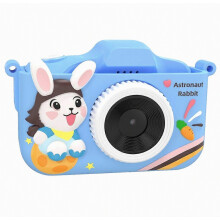 T6S Cartoon Rabbit Digital Camera for Kids 2.0 Inch IPS Screen HD Dual Lens Video Recorder