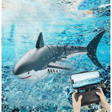4DRC S6 Remote Control Bionic Shark Electric Spray Water RC Toy with 1 Battery (No Camera Lens)