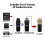 2.4G Wireless XLR Mic System, 3.7V 250mAH, Black, 7.2x2.5cm 5