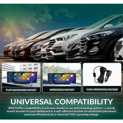 T60 11.3 Inch Large Screen Central Console CarPlay Android Auto Multimedia Player with 1080P Reverse Camera 2