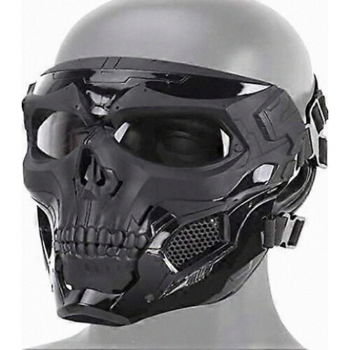 Tactical Mask Protective Full Face Clear Goggle Skull mask Dual Mode Wearing Design Adjustable Strap 1