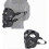 Tactical Mask Protective Full Face Clear Goggle Skull mask Dual Mode Wearing Design Adjustable Strap 3