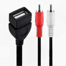 0,2 m USB 2.0 naar RCA AV-video-audio-converterkabel voor camcorders