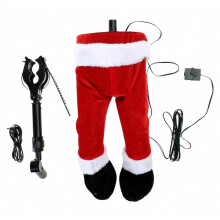 Feestversiering met wiebelende benen, unieke kerstboomaccessoire met wiebelende benen, pluche feestdecoratie.