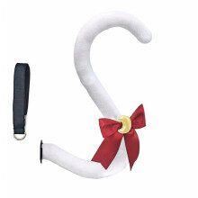 Susi Kettujen Korvat Pääpanta Kissat Häntä Pehmeä Pehmo Säädettävä Joulu Halloween Cosplay Juhla Pukutarvikkeet Häntä Valkoinen Punainen