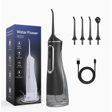Draagbare, oplaadbare monddouche, IPX7 waterdicht, 3 standen, professionele waterflosser voor de tanden
