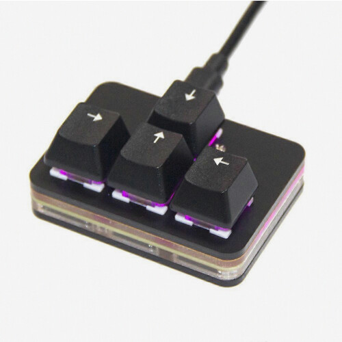 Opposite Directly Key Keyboard 4key Macro Programmable Configure Mini Mechanical Hot swap Gaming Keyboard New