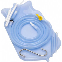 2026 Latest Model Reusable Silicone Enema Bag Kit-2L Coffee and Water Enema Cleansing 6.56ft Long Silicone Hose Anal Douche for Women and Men Blue