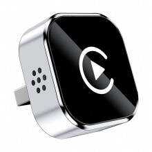 Adattatore CarPlay wireless 2 in 1 per iPhone/Android, mini adattatore ultra per auto da cablato a wireless, pratico adattatore CarPlay