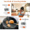 Digital Kitchen Timer, Stopwatch & Countdown Timer with Custom Mode, 3 Adjustable Volume Levels, Magnetic Back, Folding Stand 4