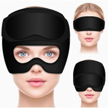 Migrainemuts met gel oogmasker, warmte- en koudetherapiemuts, gel hoofdband voor verlichting van hoofdpijn