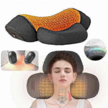 3-in-1 Callixe Ergonomisch Neksteunkussen, Warme Kompresmassage & Tractietherapie, Verbeterd Elektrisch Verwarmend Massagekussen
